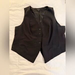 Torrid Elegant Black Suit Vest